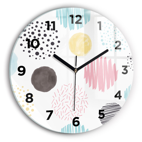 Orologio rotondo Motivo geometrico