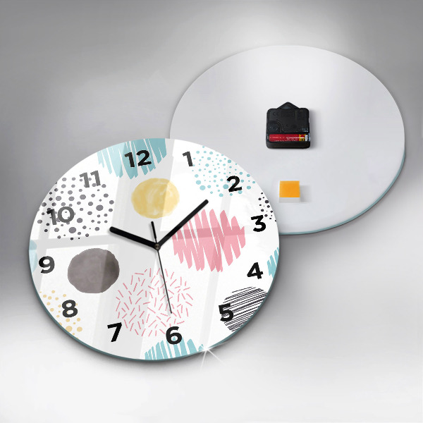 Orologio rotondo Motivo geometrico
