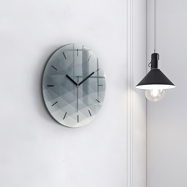 Orologio rotondo Astrazione grigia