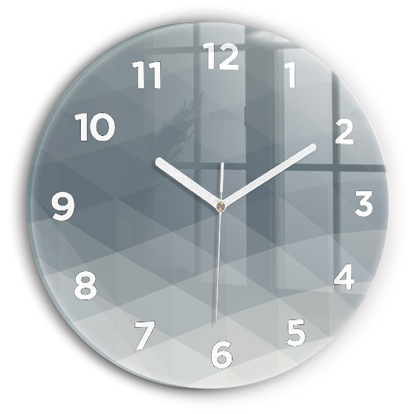 Orologio rotondo Astrazione grigia