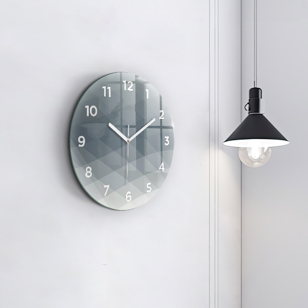 Orologio rotondo Astrazione grigia