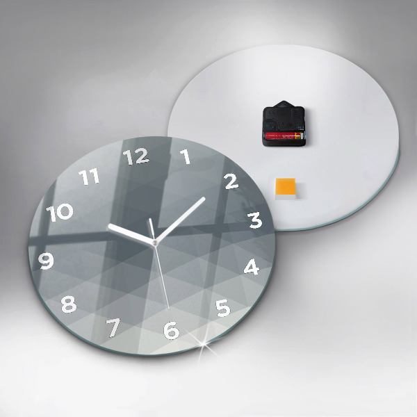 Orologio rotondo Astrazione grigia