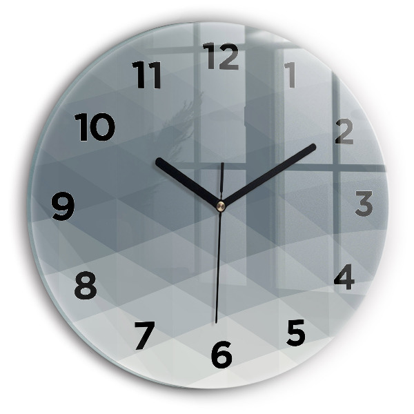 Orologio rotondo Astrazione grigia