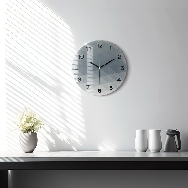 Orologio rotondo Astrazione grigia