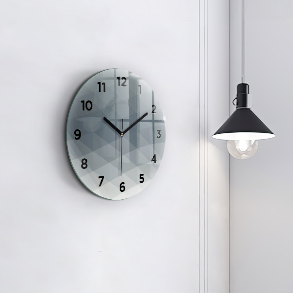 Orologio rotondo Astrazione grigia