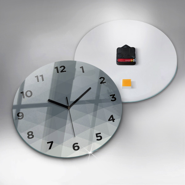 Orologio rotondo Astrazione grigia