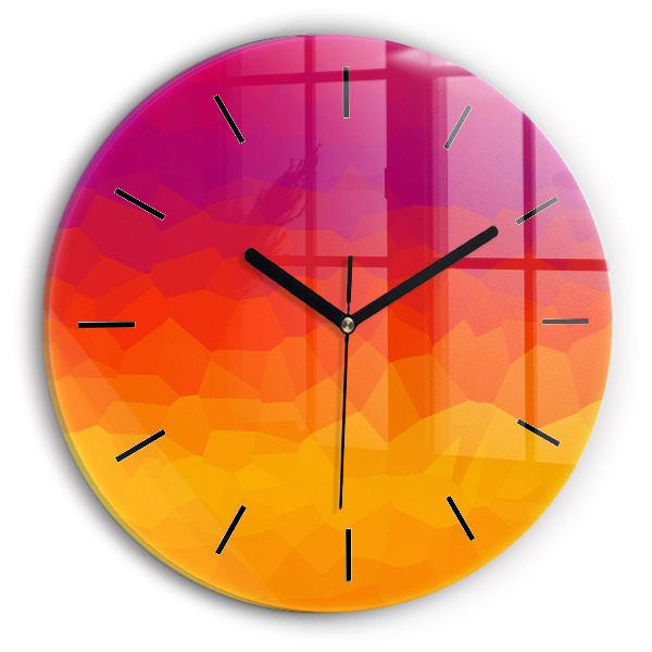 Orologio rotondo Astrazione colorata