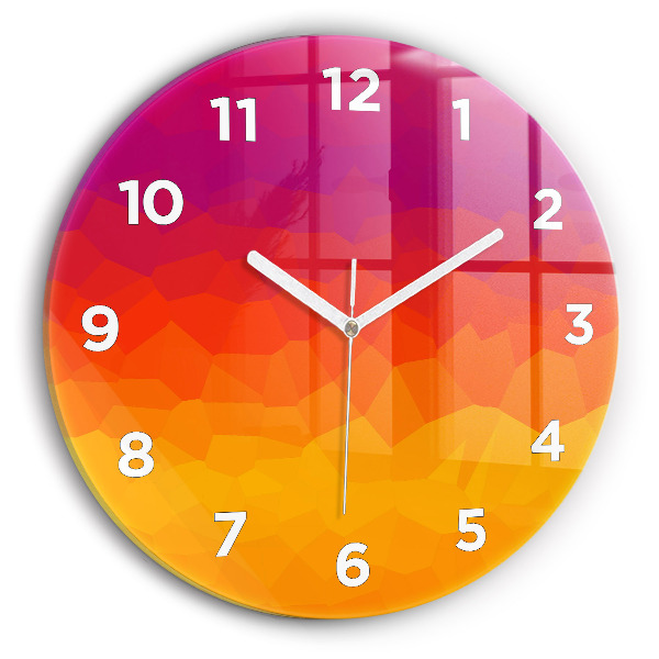 Orologio rotondo Astrazione colorata