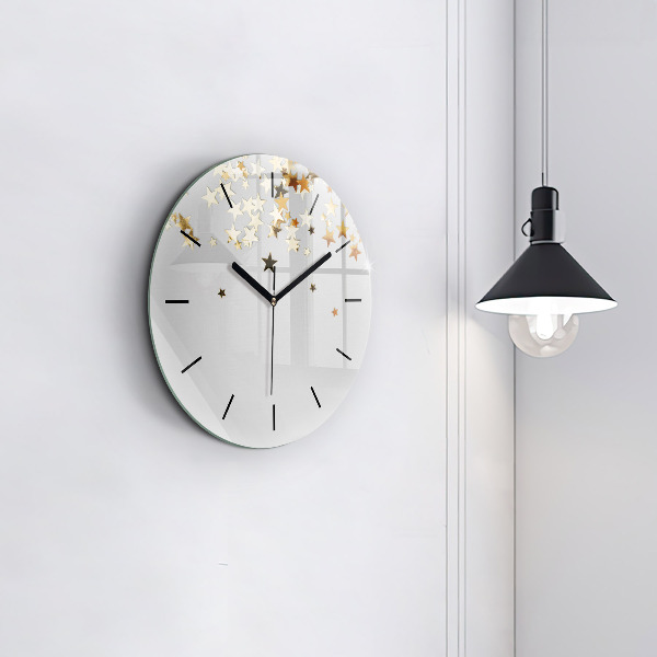 Orologio rotondo Stelle d'oro