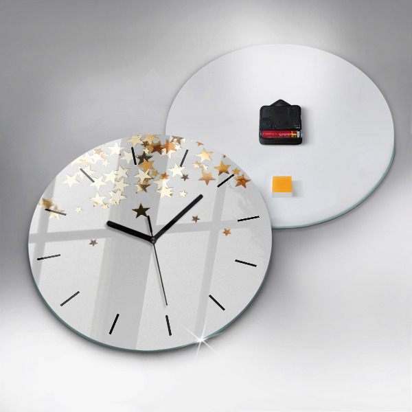 Orologio rotondo Stelle d'oro
