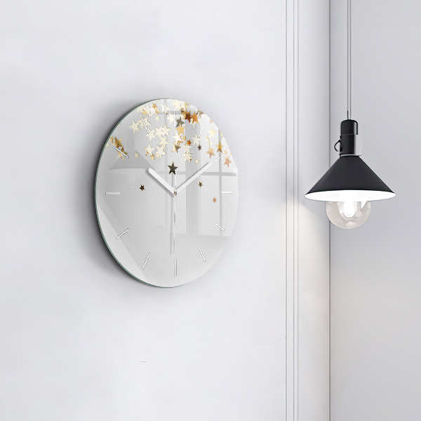 Orologio rotondo Stelle d'oro
