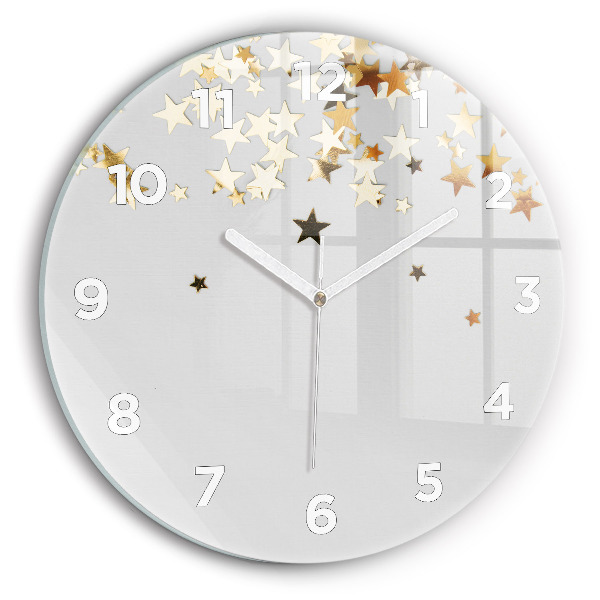 Orologio rotondo Stelle d'oro