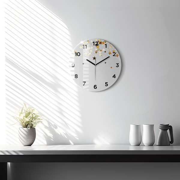 Orologio rotondo Stelle d'oro