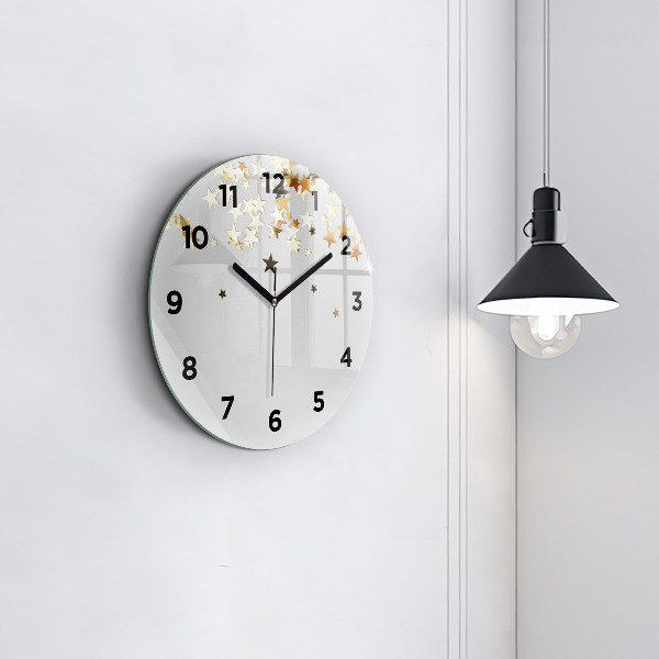 Orologio rotondo Stelle d'oro
