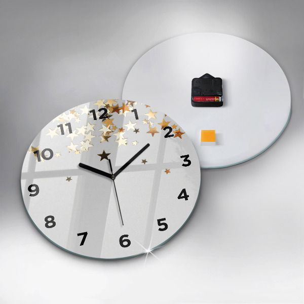 Orologio rotondo Stelle d'oro