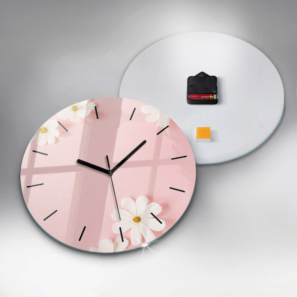 Orologio rotondo Fiori di margherita