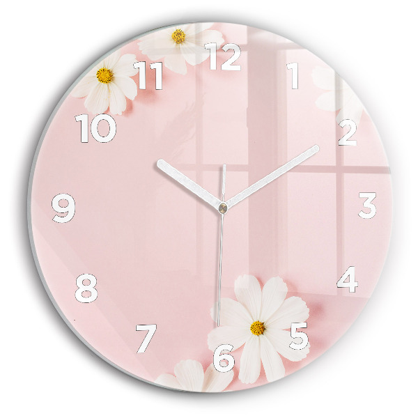 Orologio rotondo Fiori di margherita