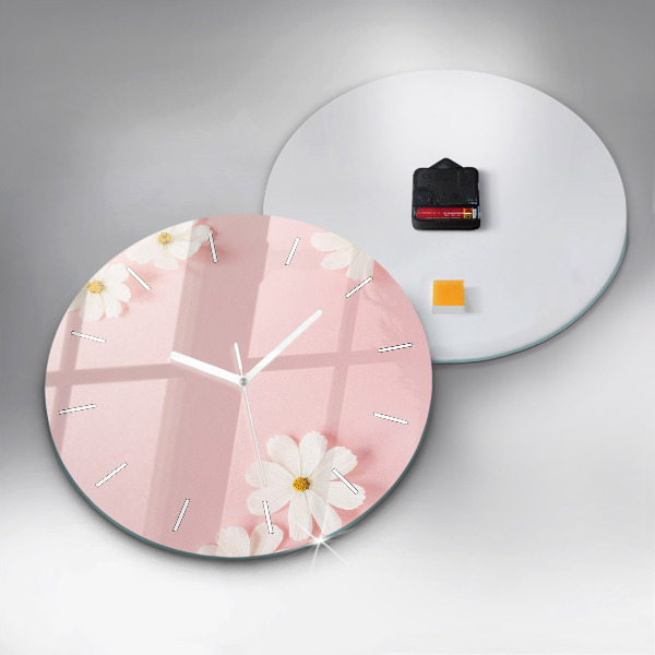 Orologio rotondo Fiori di margherita