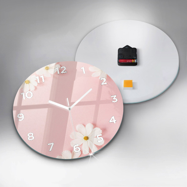 Orologio rotondo Fiori di margherita