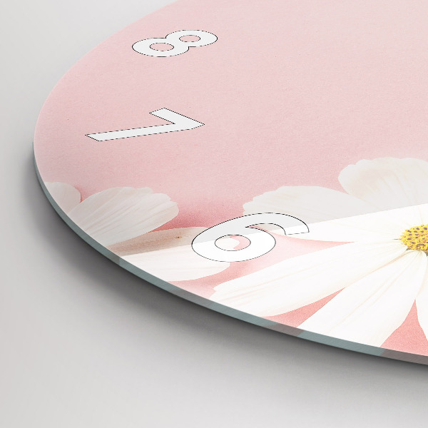 Orologio rotondo Fiori di margherita