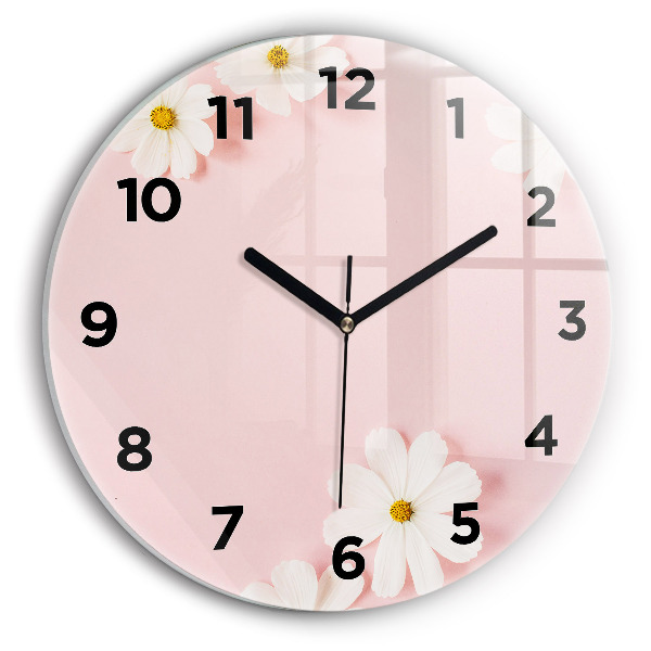 Orologio rotondo Fiori di margherita