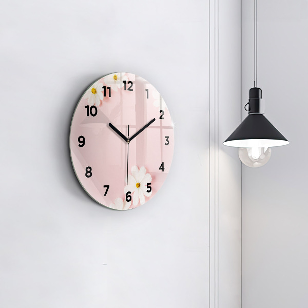 Orologio rotondo Fiori di margherita