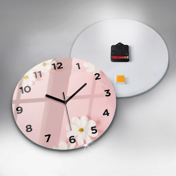 Orologio rotondo Fiori di margherita