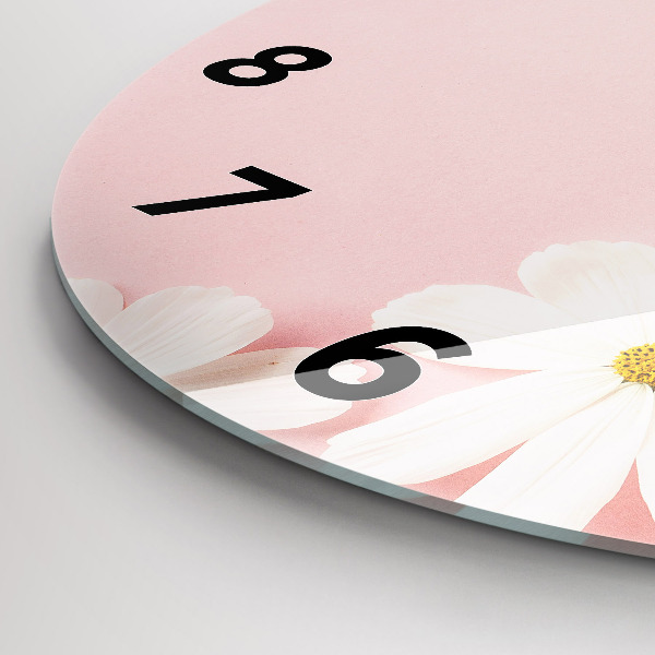 Orologio rotondo Fiori di margherita