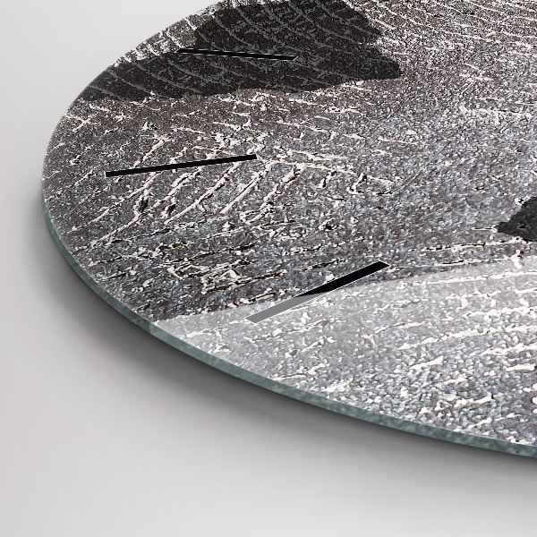 Orologio rotondo Mappa del mondo in cemento