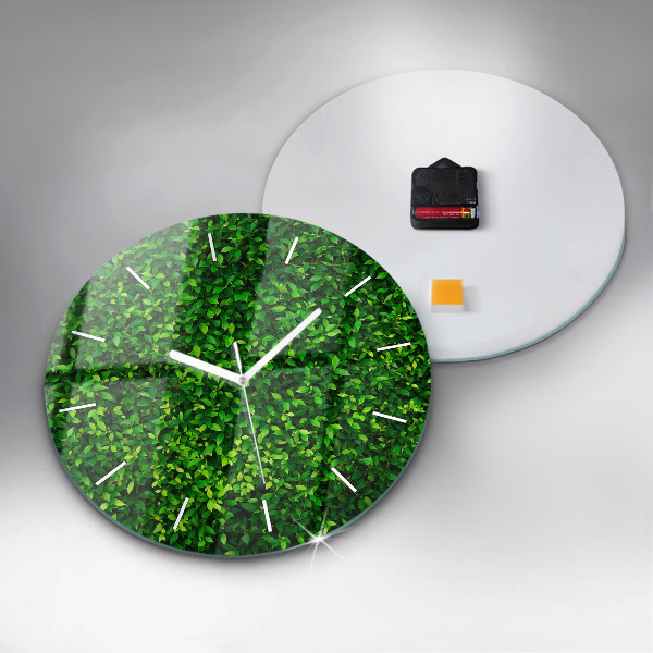Orologio rotondo Foglie di siepe