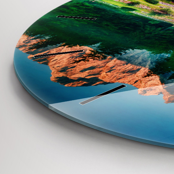 Orologio rotondo Paesaggio lacustre