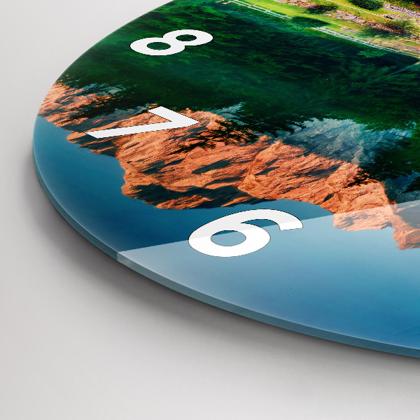 Orologio rotondo Paesaggio lacustre