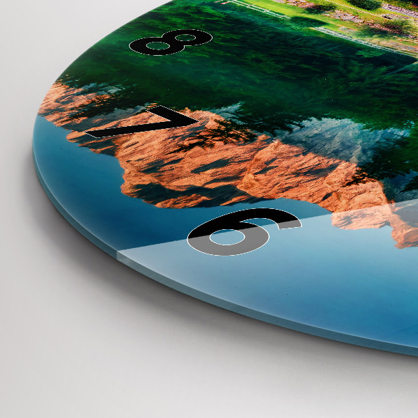 Orologio rotondo Paesaggio lacustre