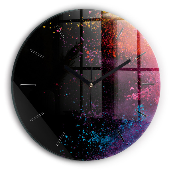 Orologio rotondo Esplosione di colori