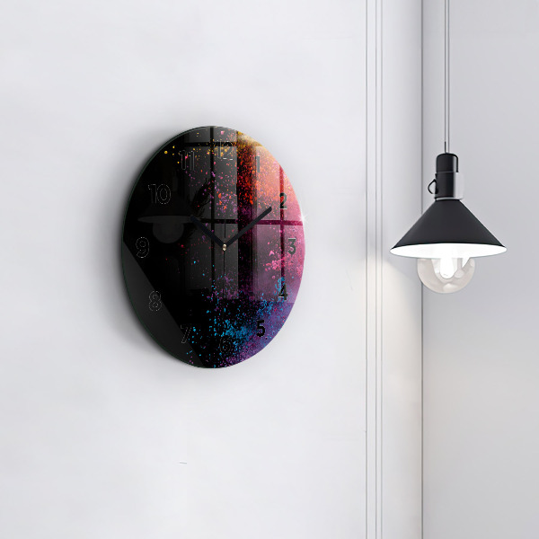 Orologio rotondo Esplosione di colori