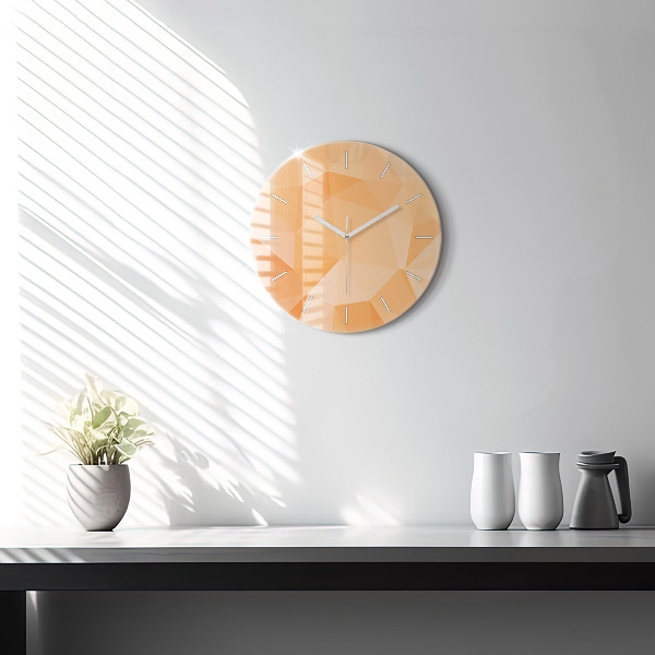 Orologio rotondo Triangoli di astrazione
