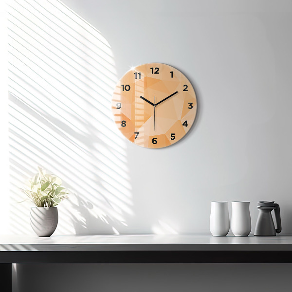 Orologio rotondo Triangoli di astrazione
