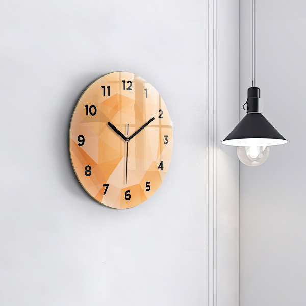 Orologio rotondo Triangoli di astrazione