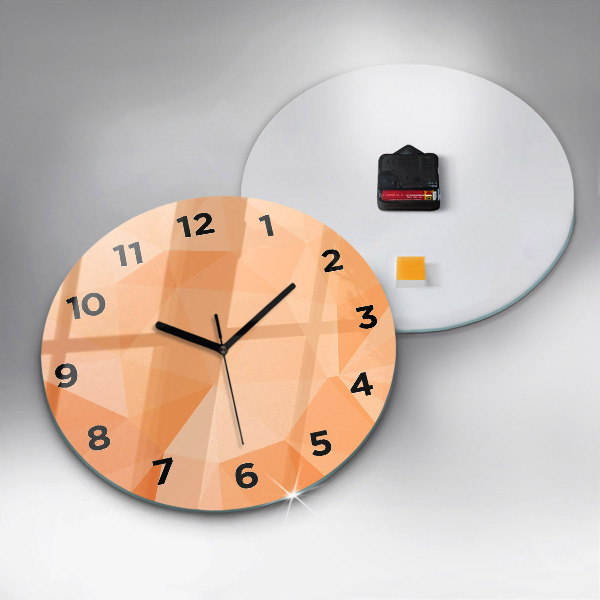 Orologio rotondo Triangoli di astrazione