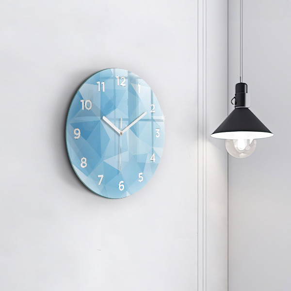 Orologio rotondo Triangoli astratti