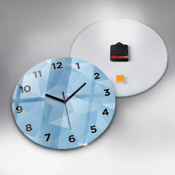 Orologio rotondo Triangoli astratti