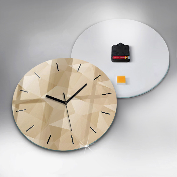 Orologio rotondo Triangoli astratti