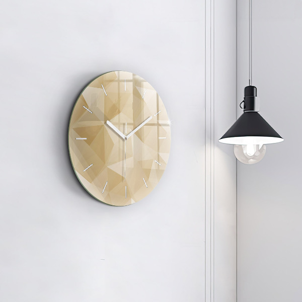 Orologio rotondo Triangoli astratti