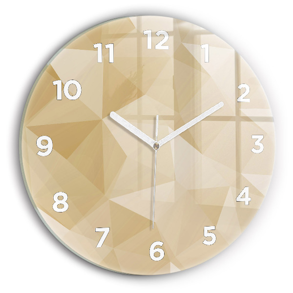 Orologio rotondo Triangoli astratti