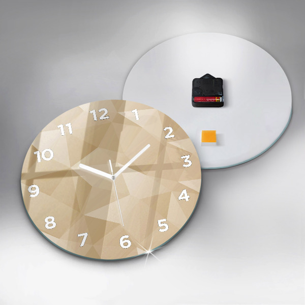 Orologio rotondo Triangoli astratti