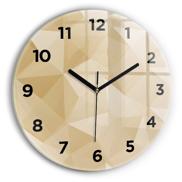 Orologio rotondo Triangoli astratti