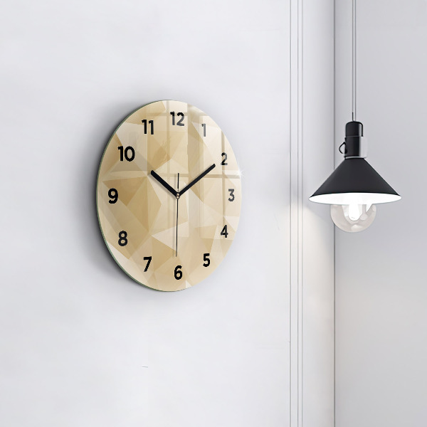 Orologio rotondo Triangoli astratti