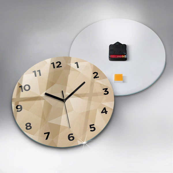Orologio rotondo Triangoli astratti