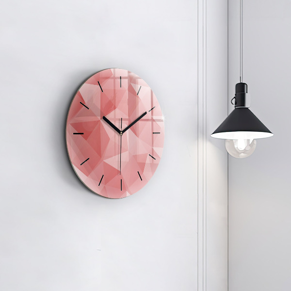 Orologio rotondo Triangoli astratti