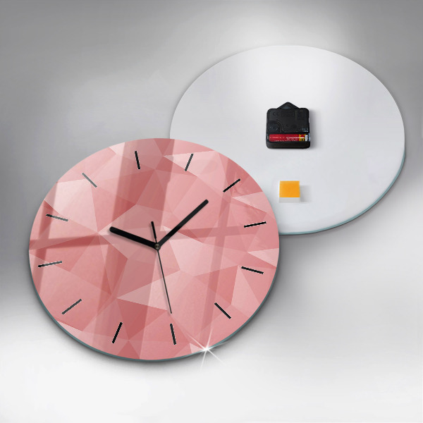 Orologio rotondo Triangoli astratti